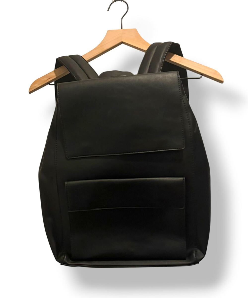 Zara Black Laptop Backpack Work Bag NWT – Quiet Luxury Minimalist